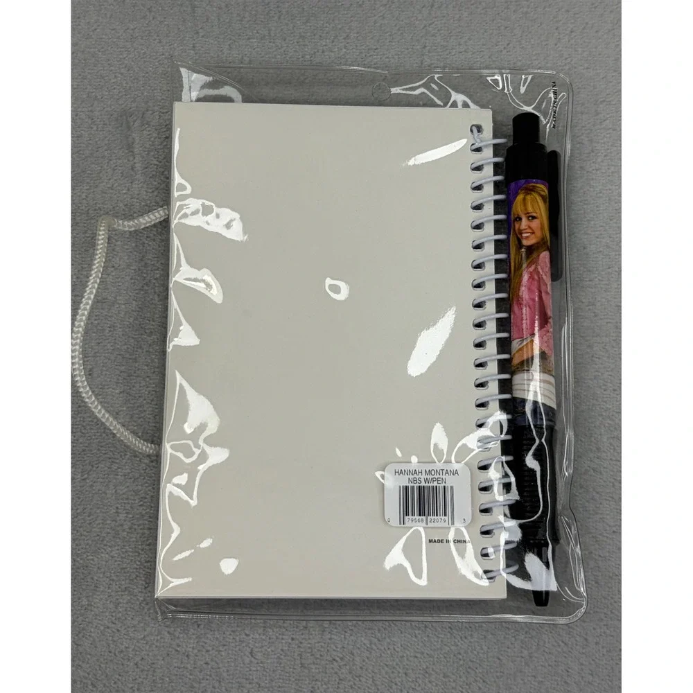 NEW Vintage Disney Hannah Montana Notebook Y2K Stationery Set with Pen